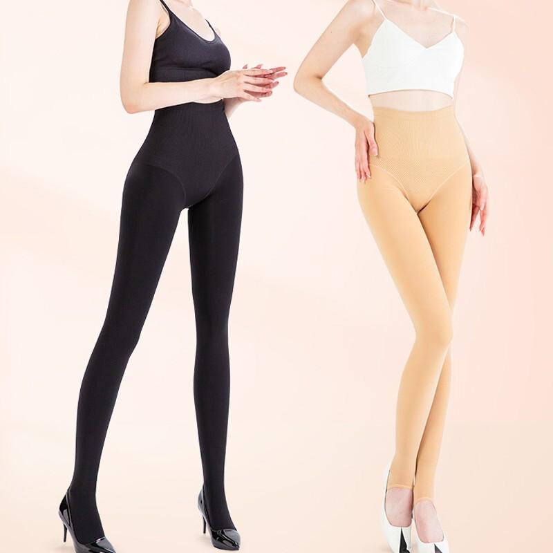 タイツ おしゃれ ファッション ストッキング ソックス 秋冬 厚手 暖かい 防寒 ベルベット 圧力 痩せ見え ブラック