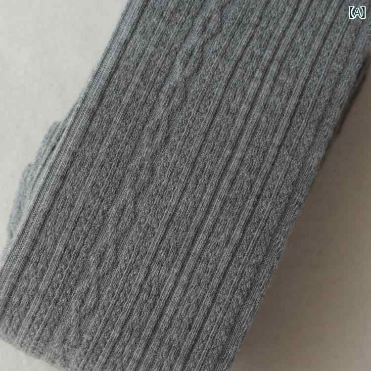 タイツ おしゃれ ファッション レギンス ストッキング ソックス 秋冬 厚手 暖かい 防寒 薄ベルベット 毛玉になりにくい ラムウール 縦縞模様 ジャガード柄