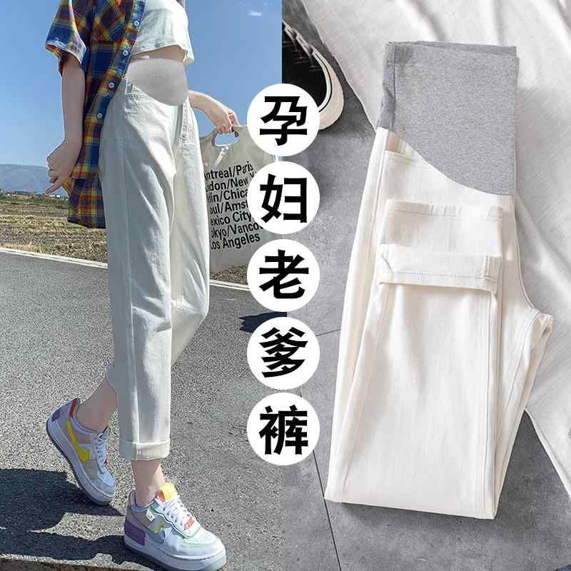 マタニティ用 マタニティ服 産後ウェア マタニティウェア マタニティ　パンツ　レギンス 春秋に 着用 できる マタニティ ジーンズ 2025年 ゆったり ストレート ダディ パンツ 冬用 ベルベット 素材の 妊娠 カジュアル