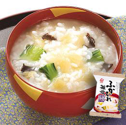 ふかひれ雑炊17g×6袋セット【アマノフーズのフリーズドライ雑炊:日本国内製造】(素材の栄養を保ちつつ美味しさを封じ込めた・お湯を注いで10秒)