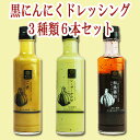 黒にんにくレストラン ドレッシング 3種類6本セッ