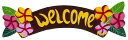 フランジパニWELCOMEボード【バリ・アジアン雑貨バリパラダイス】