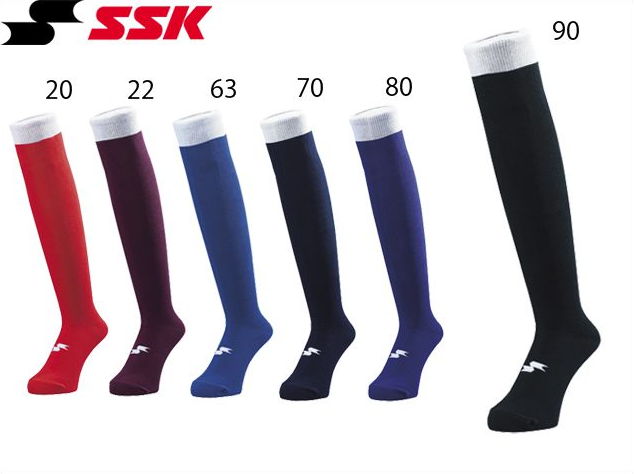 【SSK/エスエスケイ】 ベースボールカラーソックス 25-28cm BSC1500 【ssk2012-w】