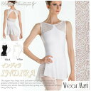 【Wear Moi ウェアモア】INDIRA インディラ ドレスレオタード【大人バレエレオタード】マイクロファイバー バーンアウト加工 メッシュ スカート付