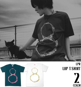 L8P Tシャツ -LPR-a10tee-G-RR- 無限 ループ LOOP パンク ロック ロックTシャツ ストリート カジュアル トップス オリジナル おしゃれ 半袖 メンズ レディース ペア ユニセックス ファッション 大きいサイズ ホワイト グリーン 白 緑【RCP】