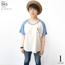 DR3 (ドラムロッカー3) ラグラン ガールズ ビックTシャツ - sp084grg-Z完- 半袖 ドラマー ロックンロール ロックTシャツ バンドTシャツ ワンポイント バックプリント アメカジ カジュアル かっこいい レディース ゆったりサイズ ブランド【RCP】