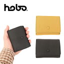hobo ホーボー SHRINK LEATHER TRIFOLD WALLET シュリンク レザー トリフォルド ウォレットシュリンクレザー カード入れ 財布 ポーチ グレー ブラック ベージュ コインケース 小銭入れ