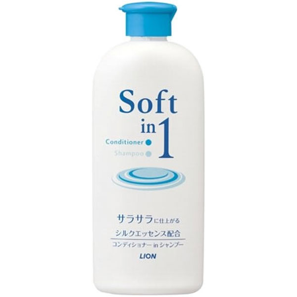 《A》ライオンソフトインワン シャンプー サラサラ レギュラー 200ml【D】【税抜3,000円以上で送料無料】