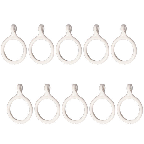 カーテン リングランナー 【10個入り】 カーテン用スライドリング CSR-S アイリスオーヤマ 【白 目隠し カーテン 輪 リング スライド セット まとめ買い】