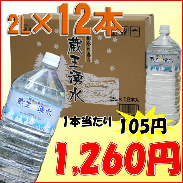 蔵王湧水　樹氷　2L　12本入り【TD】【税抜3,000円以上で送料無料】