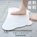 &NE 珪藻土バスマット Bathtime &NE 珪藻土 けいそうど 風呂 バス 吸水 大判 防カビ 清潔 防ダニ TV テレビ やすとものどこいこ バスタブ デザイン モチーフ 大きい おしゃれ かわいい インテリア 送料無料 ポイント10倍 速乾