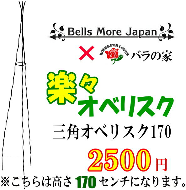 【Bells More】【▲】バラの家 楽々三角オベリスク　170　OT-1700B