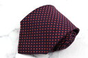 ブルックスブラザーズ Brooks Brothers ブルックスベーシックス BROOKS BASICS 米国製 シルク 小紋柄 ネイビー シルク ブランド ネクタイ 送料無料 【中古】【美品】