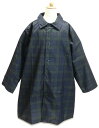レインコート キッズ 雨具 男児 タータンチェック ランドセル対応 子供服 洋品 ※fu