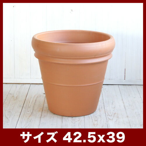 デローマ　31 リムポット 42cm　≪植木鉢/陶器/イタリアンテラコッタ・素焼き鉢系≫