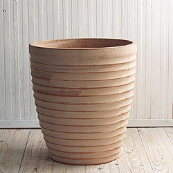 ウィトン　975　赤土(白土焼付)　Lサイズ 　≪植木鉢/陶器/テラコッタ・素焼き鉢より堅牢≫