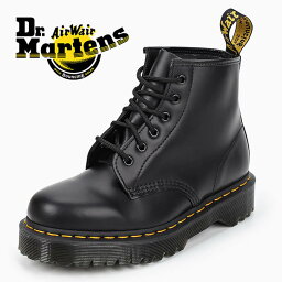 <strong>ドクターマーチン</strong> 101 ベックス <strong>6ホール</strong> ブーツ Dr.Martens BEX 6EYEBOOT 26203001 メンズ レディース 厚底 ミドル丈 ショートブーツ ブラック 黒 26203001 靴 BLACK