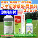 ゴルフ場も使用の芝生用除草剤・展着剤3点セット(高麗芝、姫高麗芝、野芝専用) ザイトロンアミン液剤・グリーンアージラン液剤・サプライ/あす楽対応/