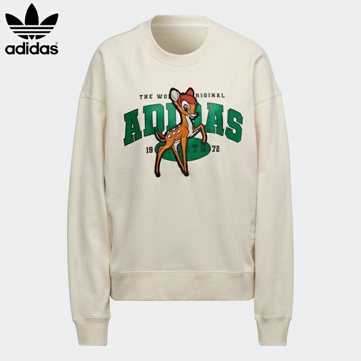 [SUMMER SALE 20%OFF] adidas（アディダス）レディース オリジナルス ディズニー バンビ グラフィック スウェット BAMBI SWEATER　HD2754