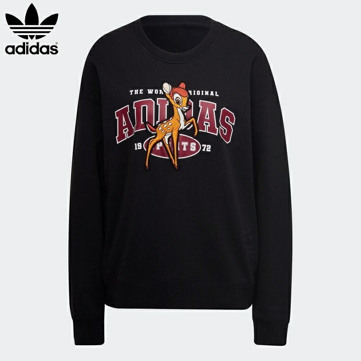 [SUMMER SALE 20%OFF] adidas（アディダス）レディース オリジナルス ディズニー バンビ グラフィック スウェット BAMBI SWEATER　HE6831