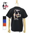 ショッピングプリント レディース CHUMS　チャムス Booby　Logo Ocean Dye T-shirt バックプリント　Tシャツ　CH11-2222