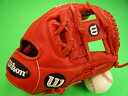 送料無料 WILSON ウィルソン Wilson 海外モデル 内野用 A1500 レッド 11.5インチ A15KR1786A 11 1/2"