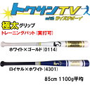 あす楽 超限定 ワールドペガサス トクサンTV 野球 極太 グリップ トレーニングバット