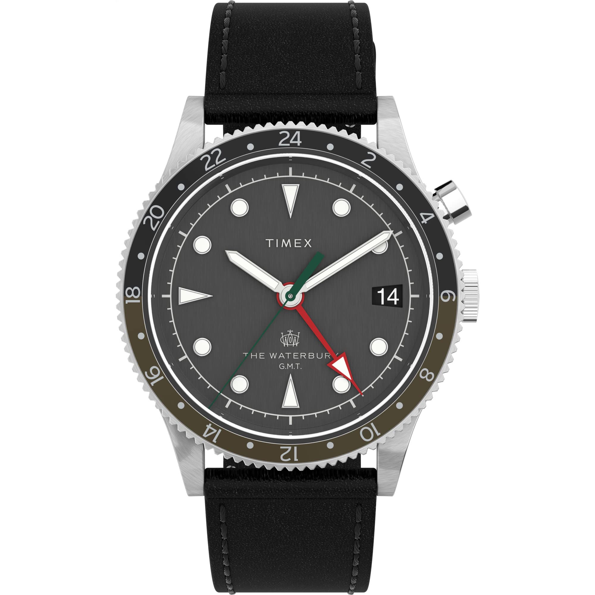 Tmexタイメックスメンズ男性ウォーターベリートラディショナルGMT 39ミリメートルTW2V28700VQクォーツ腕時計