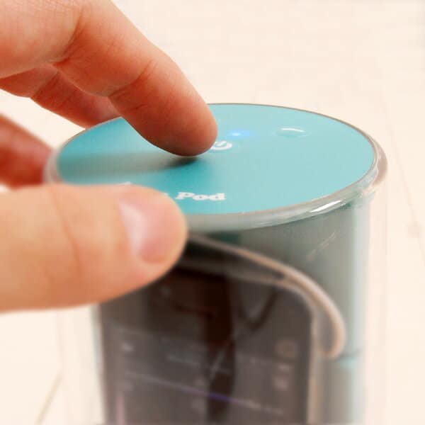 【あす楽対応】iPod・iPhone対応/防滴スピーカー「アクアポッド」ブルー【防水ケース 防水スピーカー お風呂スピーカー スマートフォン スマホ Android アンドロイド iPhone5ケース スピーカー MP3プレイヤー ミュージックプレイヤー バススピーカー 防水 お風呂 ケース】