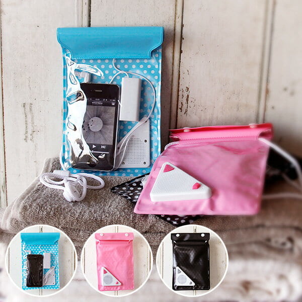iPod iPhone5 スピーカー 「スマポチ」【スマホケース 防滴 スマホ 防水ケース iPhone ケース iPod 防水 アウトドア スマホカバー ポーチ スマートフォン 携帯 Android アンドロイド 海 防水カバー お風呂】