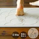 バスマット 珪藻土 セット「UB足快バスマット」2枚【バスマット 速乾 バスマット 珪藻土 バスマット おしゃれ バスマット 珪藻土 ub 防カビ 防ダニ 速乾バスマット 珪藻土バスマット】【送料無料】【あす楽対応】