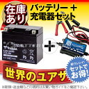 バイクバッテリー充電器+台湾ユアサTTZ7SLセット 台湾製【送料無料】ジョルノクレア,XL230,ブロンコ ST25,XT250X,セロー250,XR230,ZOOMER(ズーマー),ディオZ4 DioZ4,XR400 モタード,クレア スクーピー,ランツァ,SEROW250)【バイクバッテリー】