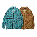 ALLY&DIA アリーアンドダイア STAIND GLASS ALLOVER L/S SHIRTS AD22AW002 シャツ 長袖 メンズ ブランド ストリート ストリート系 人気 デザイン おしゃれ 【3,980円以上購入で送料無料】