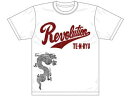 【希少限定品!!】天龍源一郎TシャツRevolution 昇り龍　白/赤