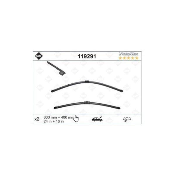 BMW E92 E93 ワイパーブレード フロント 左右セット 左ハンドル用 61610415881 SWF製