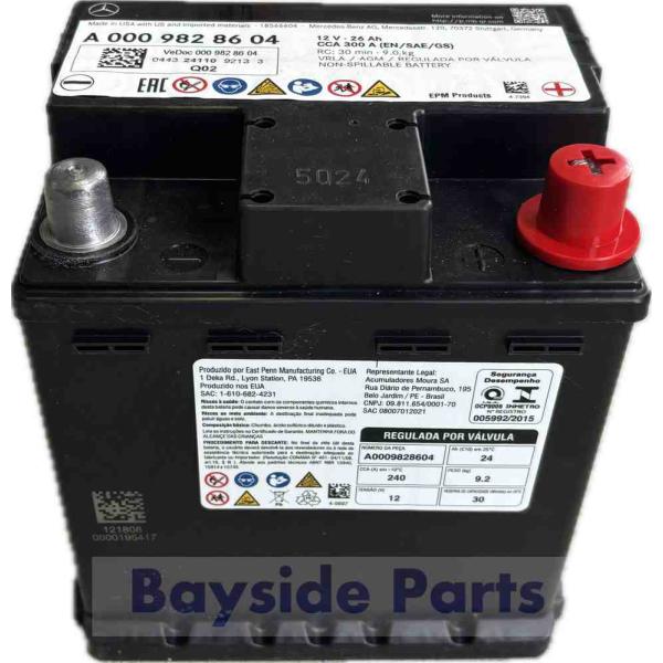 メルセデスベンツ サブバッテリー バックアップ Cクラス 206 Eクラス 214 Sクラス 223 EQE 294 295 EQS 296 297 12V 26AH 0009828604 純正