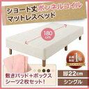 【送料無料】 シングルベッド 脚付きマットレスベッド ショー...