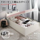 クローゼット感覚ガス圧式跳ね上げベッド aimable エマーブル ベッドフレームのみ 縦開き シングル レギュラー丈 深さグランド