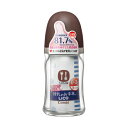 コンビ テテオ 授乳のお手本 LiCO 哺乳びん 耐熱ガラス製 モカ 160ml (Sサイズ乳首付) 1コ入 【正規品】【k】【ご注文後発送までに1週間前後頂戴する場合がございます】