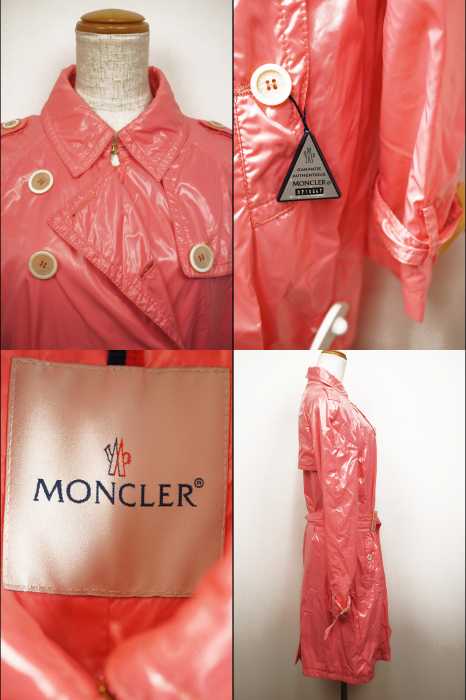 送料無料★MONCLER(モンクレール) ナイロントレンチコート 【レディース】【中古】-アイテム【古着】
