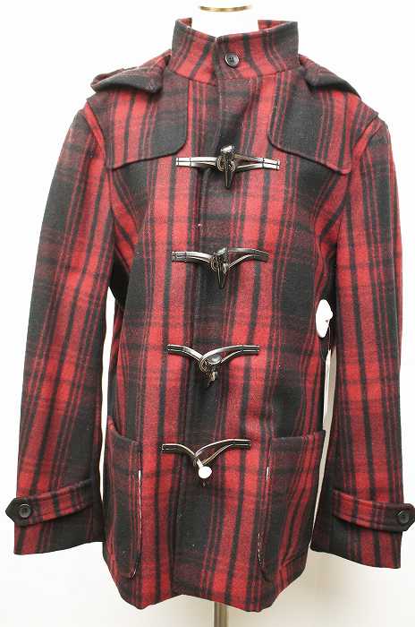 ■VISARUNO(ビサルノ) チェックダッフルコート 【メンズ】【中古】-アイテム【古着】【10P20Dec13】