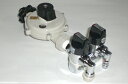 二ロON-OFFヒューズガス栓 片側コンセント式 KCBO-31K(R) &LPガス調整器セット