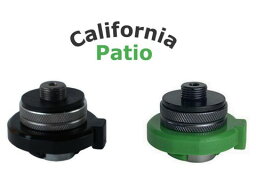 [CB缶　カセットガス缶対応]CaliforniaPatioオリジナル　カセットガスコネクター　ブラック＆グリーン【日本正規販売品】　エコアイテム　カセットガス　OD缶　変換器具　アウトドアガス　<strong>シングルバーナー</strong>　省エネ　変換ガス器具　カセットガスアダプター　ランタン