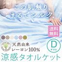★2点以上購入で300円OFF★タオルケット ダブル レーヨンソフト パイル涼感タオルケット
