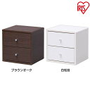 QRボックス 引出し QR-34H ブラウンオーク・白松目 アイリスオーヤマ