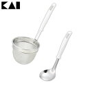 ★対象商品4時間ポイント10倍:20:00~23:59★【お玉 日本製】貝印 みそこしセット ホワイト【みそこし 鍋 調理小物】KaiHouseSELECT 000DE5818【D】【RCP】