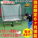 野球 練習 電池おまけ エンドレス打撃練習マシン トスマシン+専用ネット+穴あきボー