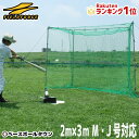 最大2500円引クーポン 野球 練習 バッティングゲージ ネット 軟式用 2.0×3.0m 固定ペ