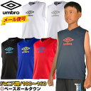 最大10%引クーポン アンブロ サッカー インナー ノースリーブシャツ ジュニア用 吸汗 速乾 UBS7634J フットサル プラクティスシャツ アンダーシャツ メール便可