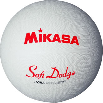 ★＜ドッジボール＞MIKASA(ミカサ) ソフトドッジボール2号 軽量約190g ホワイト STD-2R-W★1万2千円お買上につきスポーツ小物おまけ(〜8/17 9:59)★7千円以上お買上で送料無料(〜8/21 9:59)